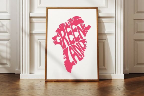 Download Greenland Word Art SVG Cut File - Svg cut file Collection