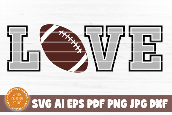 Download Love Football SVG Cut File - Svg cut file Collection