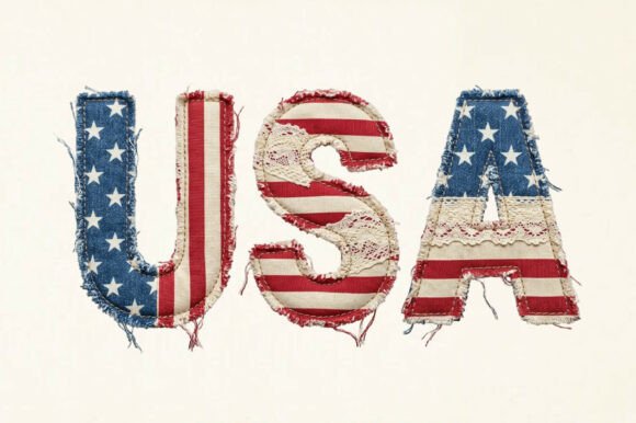Download Patchwork USA Png Coquette Patriotic Png - Usa Collection