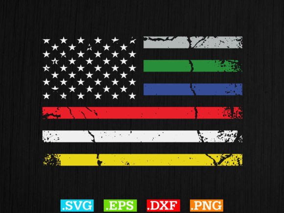 Download I Support First Responders Usa Flag Svg - Usa Collection