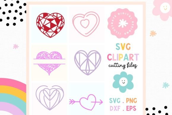 Download Love Heart SVG Cut File | Heart Clipart - Svg cut file Collection